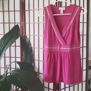 LOFT Pink Short Sleeve Tee